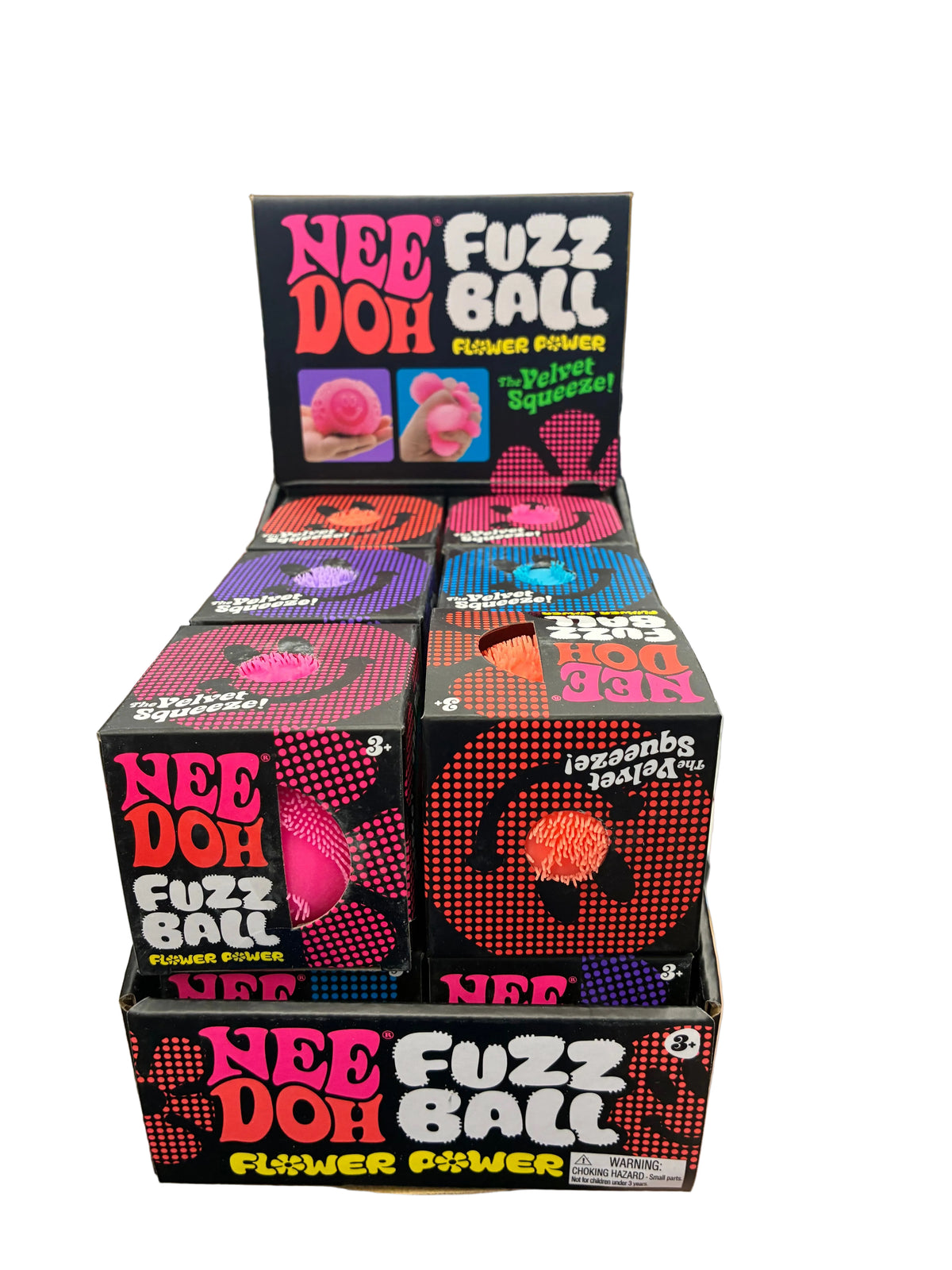 Needoh Fuzz Ball Flower Power