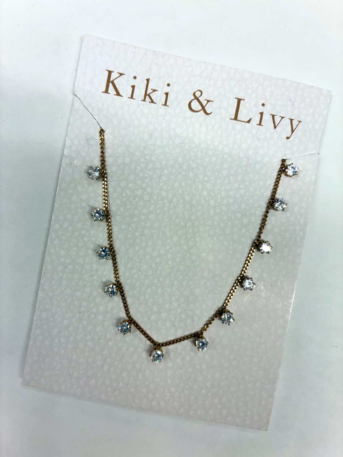 Multiple Stone Gold Necklace
