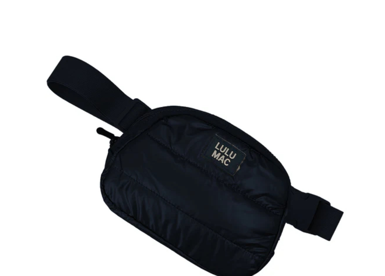 Lulu MAC Quilted Black Puffer Belt Bag