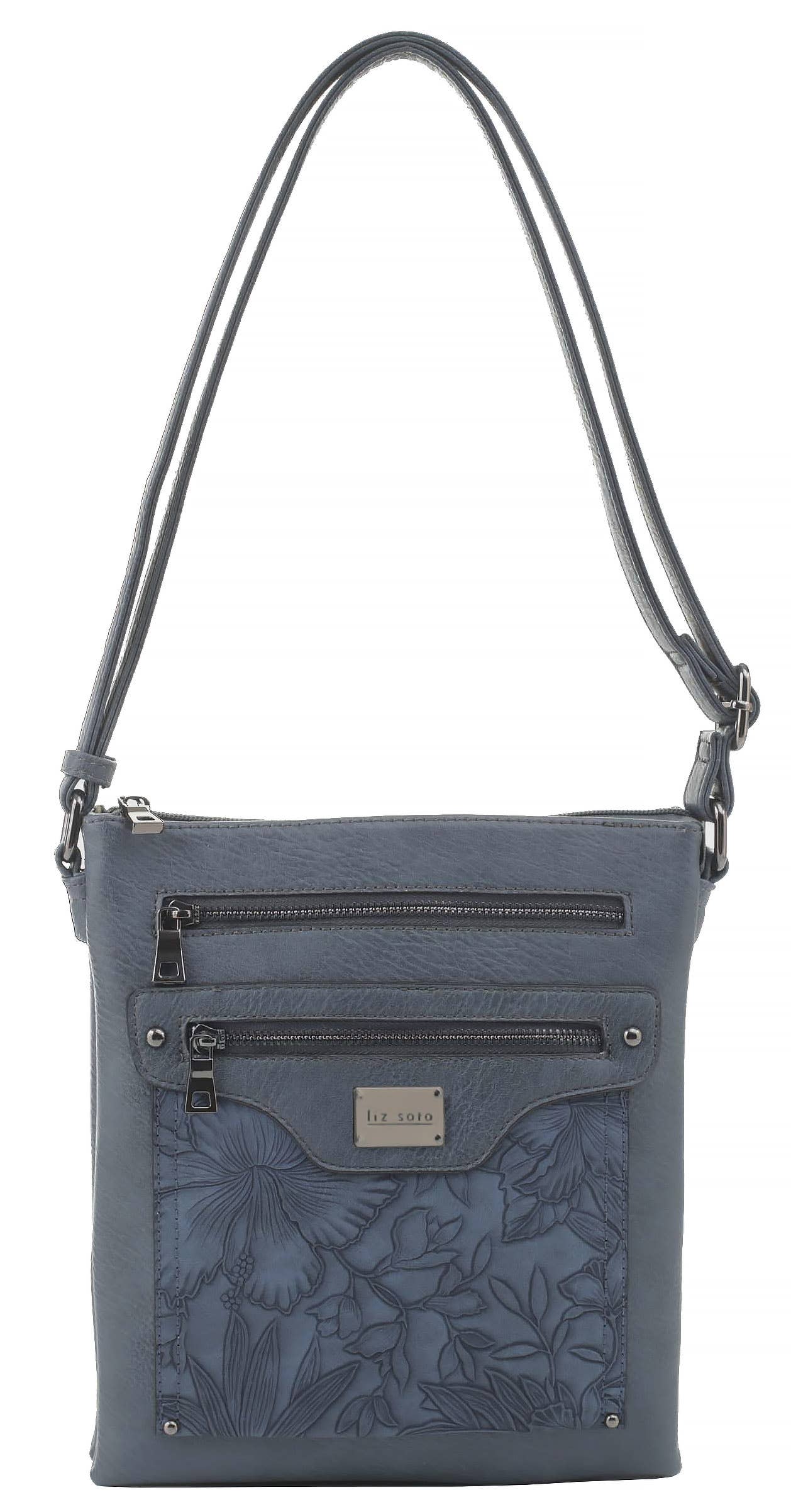Jessica 3305 Crossbody: Navy - Liz Soto