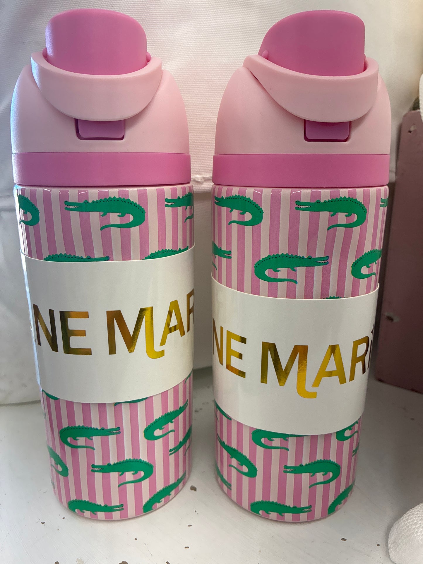 Kids Later, Gator 16 oz. Water Bottle With Straw Cap
