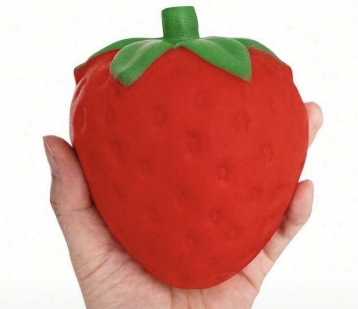 X-Large Strawberry Slow Rise Squeeze Toy