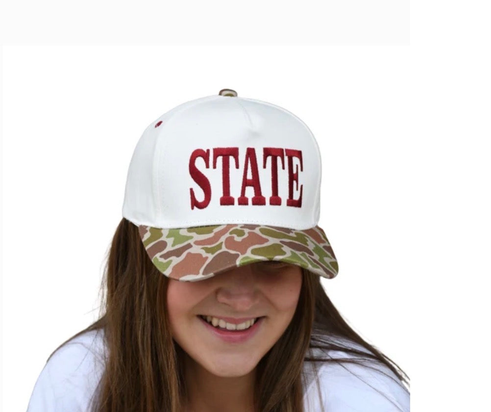 LULU MAC State Dark Camo Trucker Cap