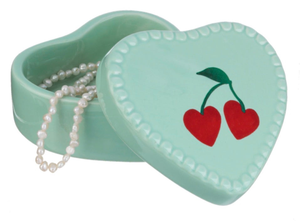 Cherry Heart Trinket Box