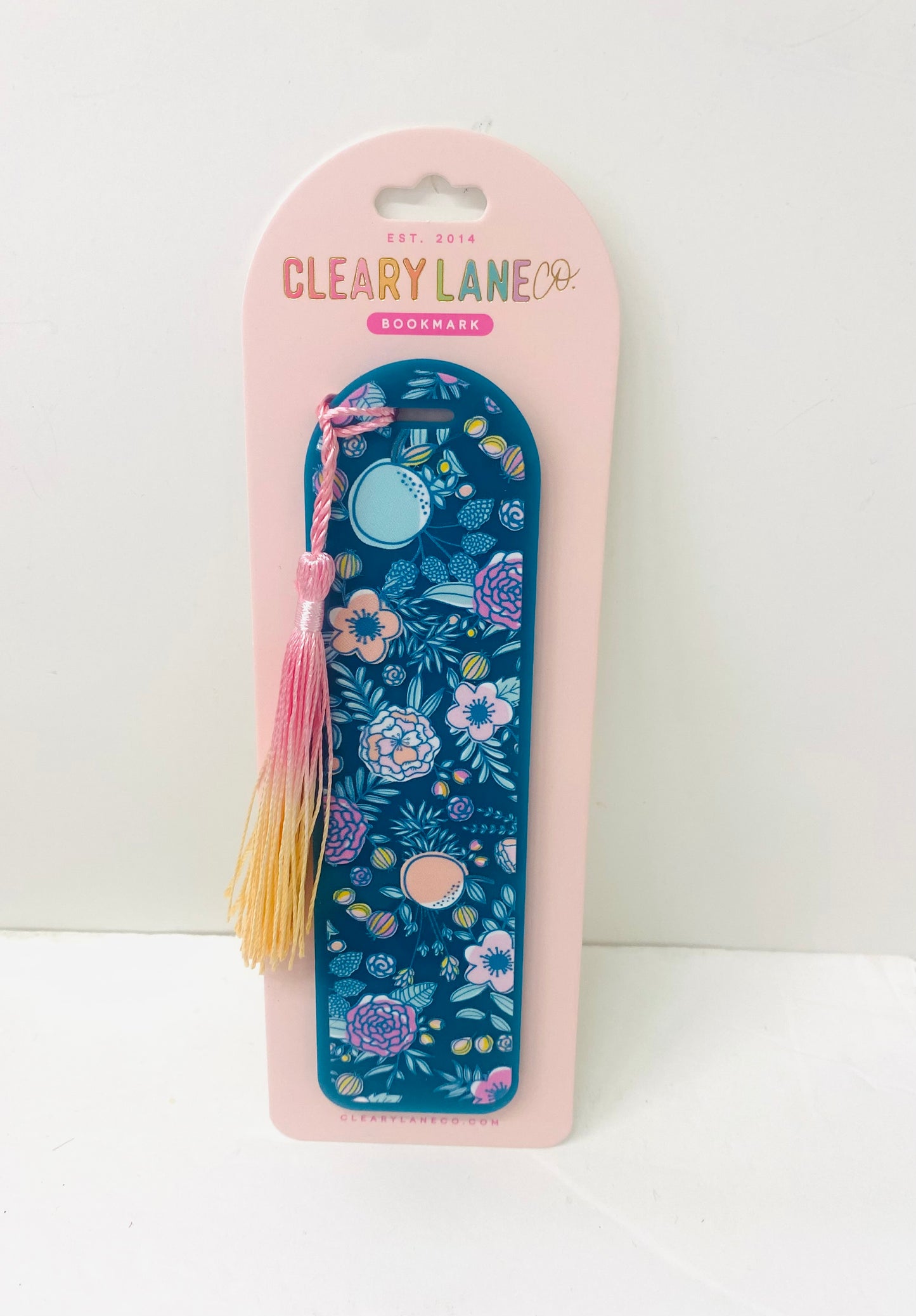 Acrylic Bookmark with Tassel - Rainbow Just Peachy: Emerald