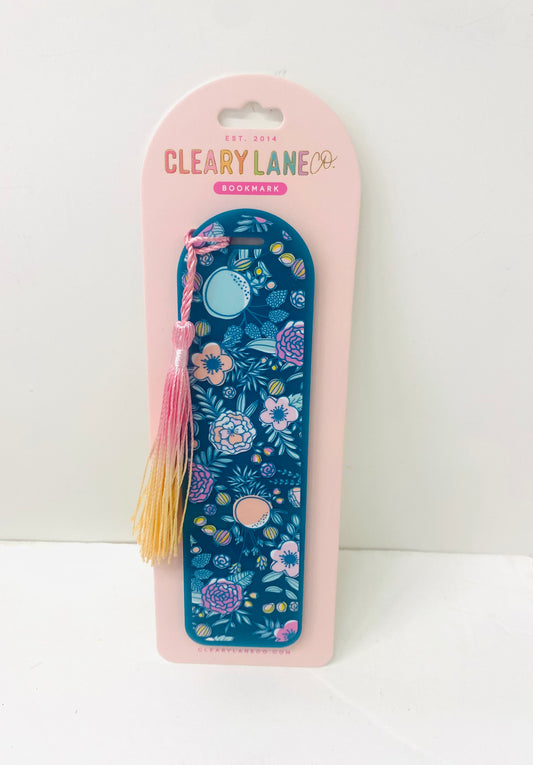 Acrylic Bookmark with Tassel - Rainbow Just Peachy: Emerald