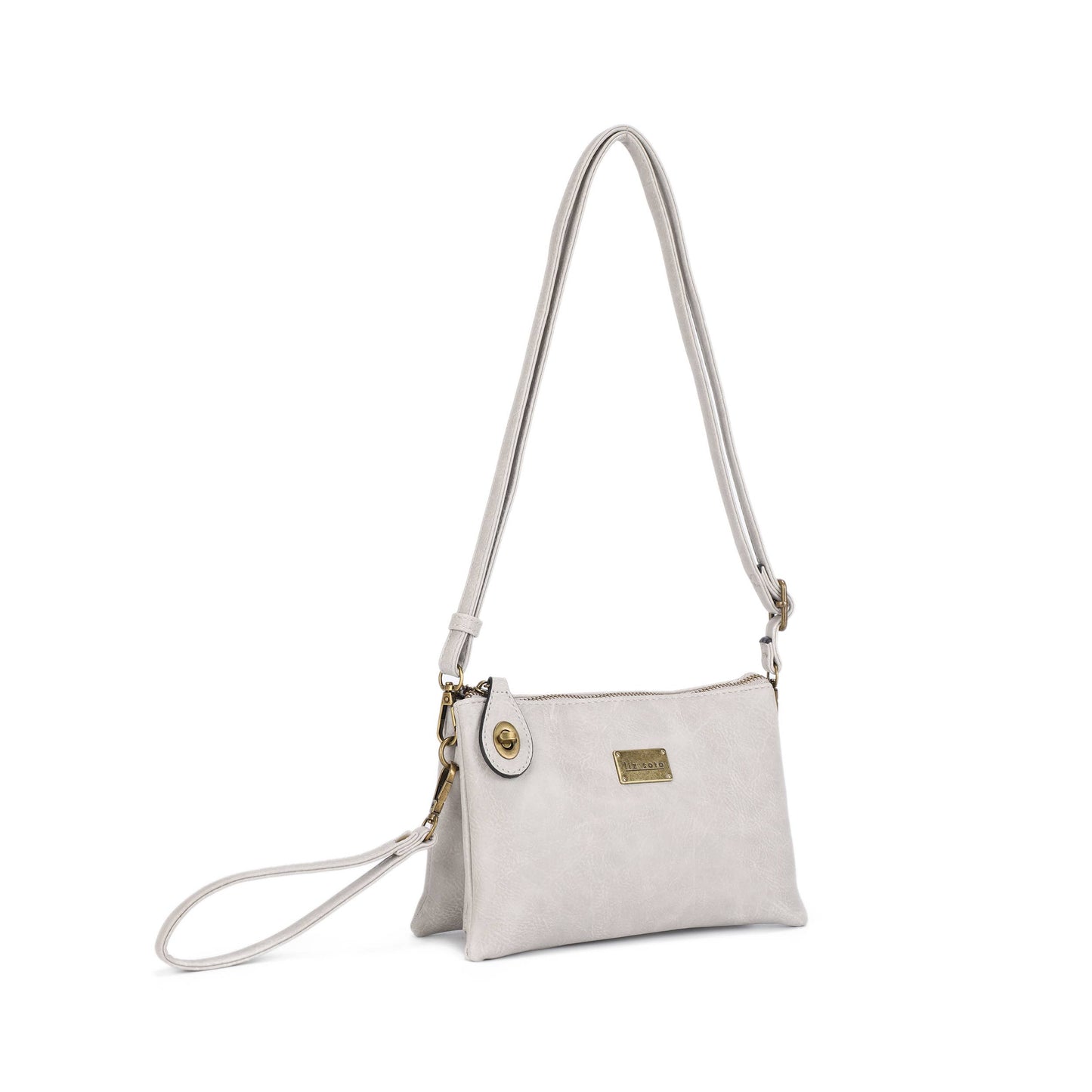 Ella 3311 cross-body and wristlet: Brown / Cross body - Liz Soto