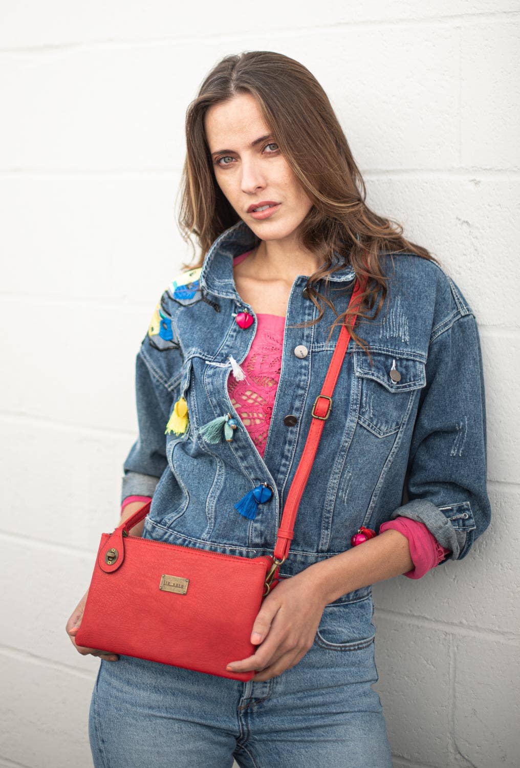 Ella 3311 cross-body and wristlet: Lt. Grey / Cross body - Liz Soto