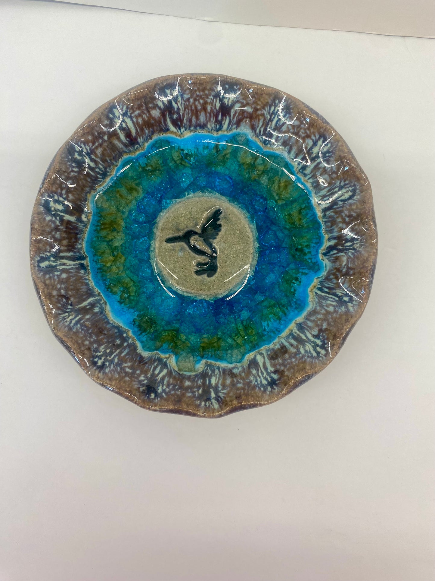 Down To Earth Pottery Hummingbird Dish - Icon Series