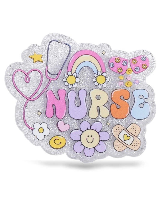 Retro Nurse Acrylic - Badge Reel