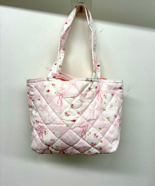 Small Quilted Tie Tote Bags