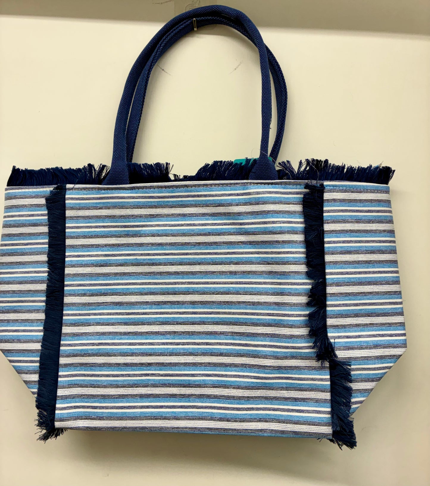 Seaside Breeze Striped Tote Bag