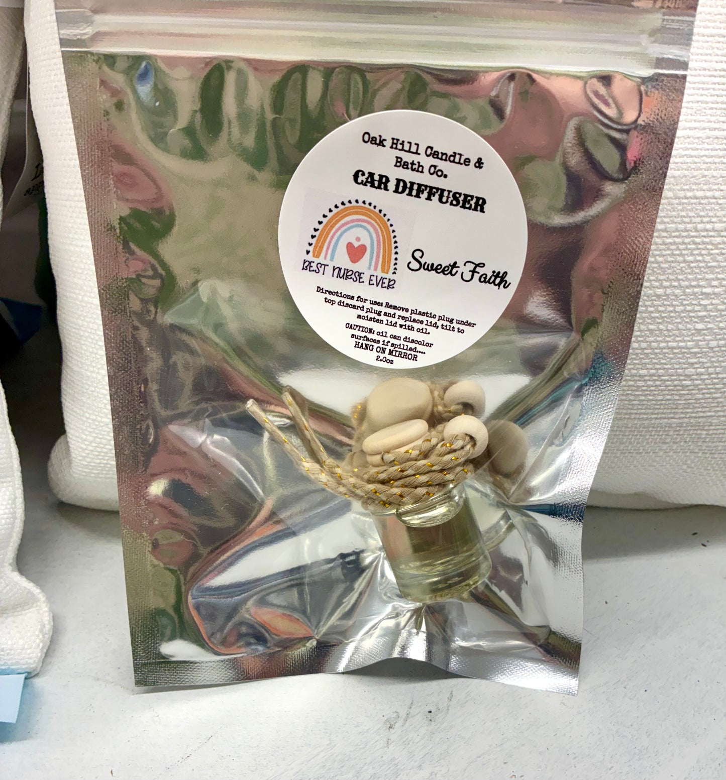Car Diffusers with Nurse Sticker