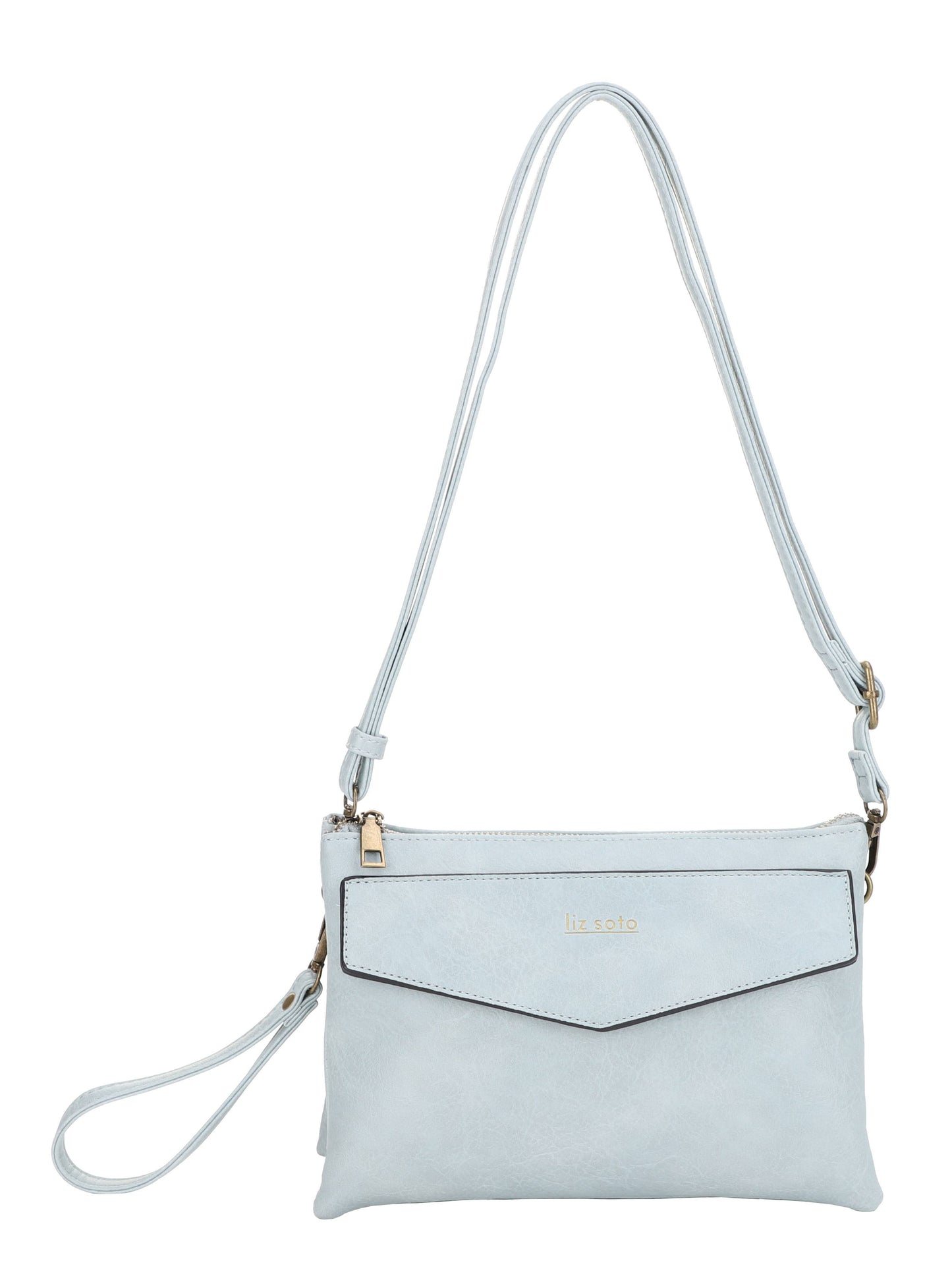 Lexi 3318 cross body with wristlet: Denim
