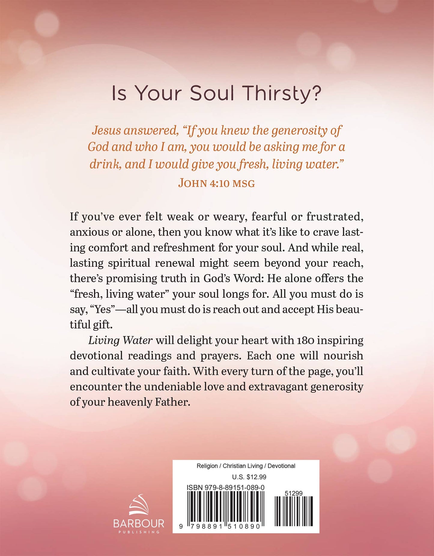 Living Water: Devotional Refreshment for a Woman's Soul