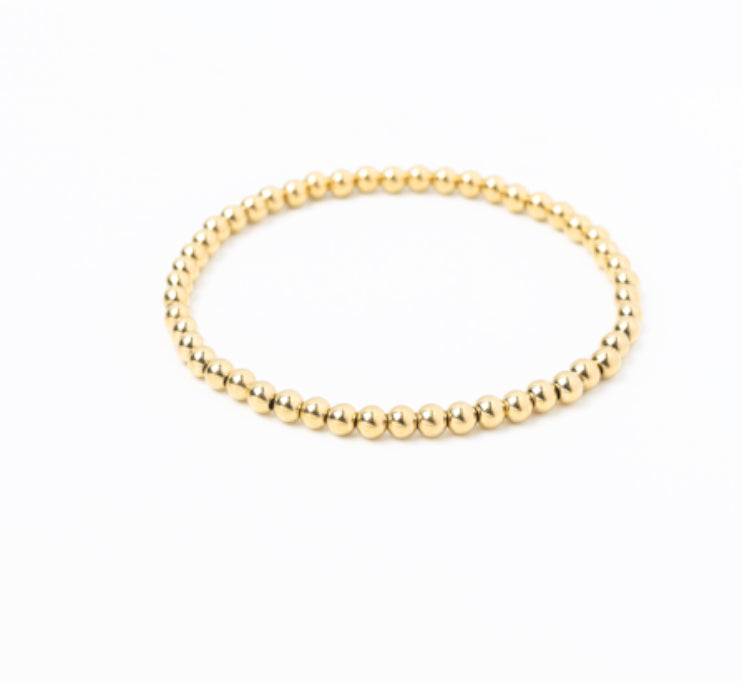 Meralora Beaded Stretch Bracelet 4mm