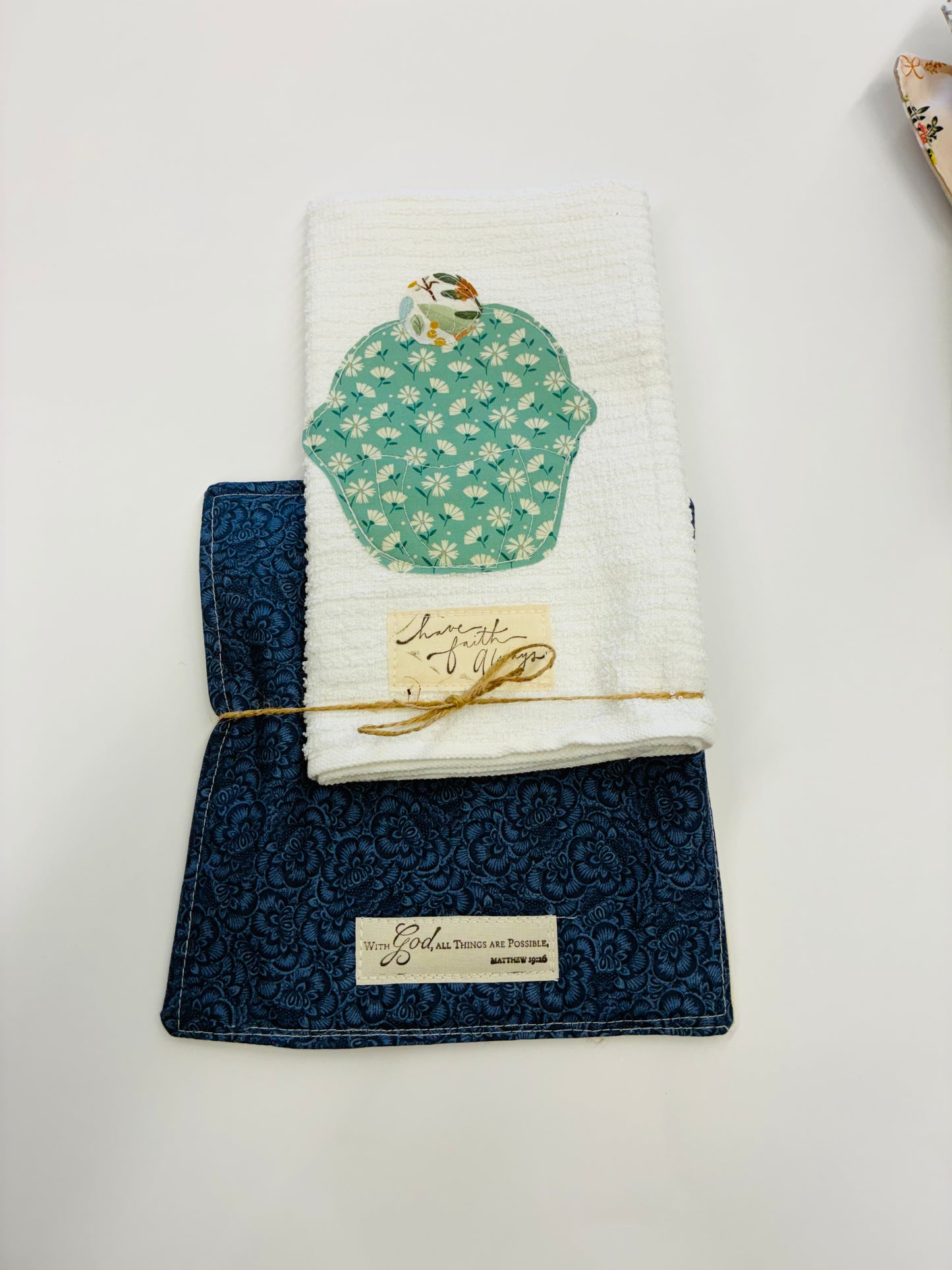 Pot Holder/Tea Towel Combo