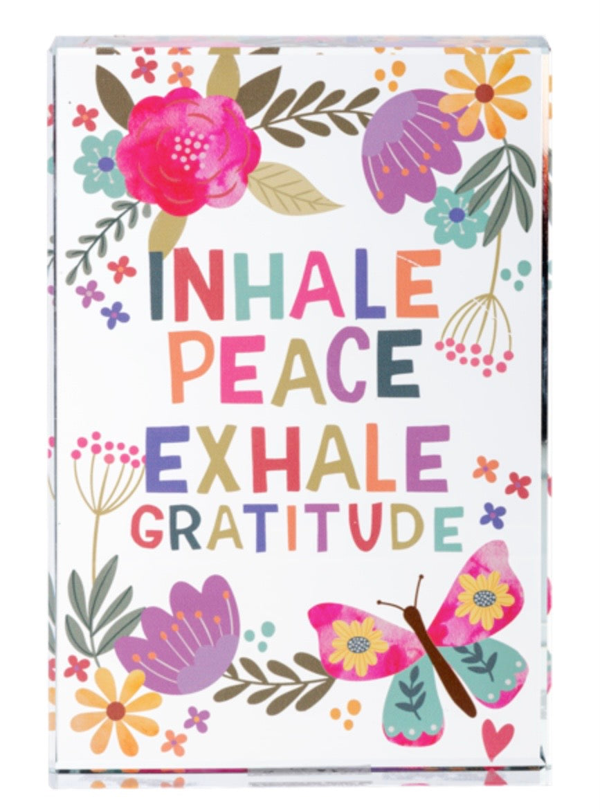 Grateful for You 4x6 Glass Blocks
