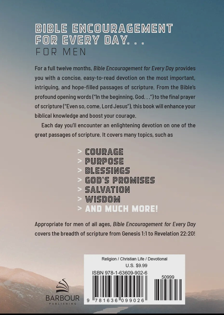 Bible  Encouragement For Everyday for Men