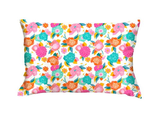 In Full Bloom Satin Pillow Case - Jane Marie