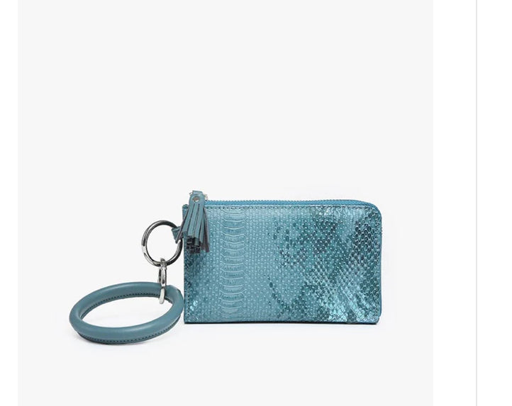 Liv Snake Bangle Wristlet/Wallet - Jen & Co.