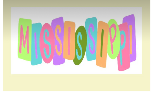 Emmalee State Crayon Letters Lumbar Pillow Swap Lucky Bird Co.