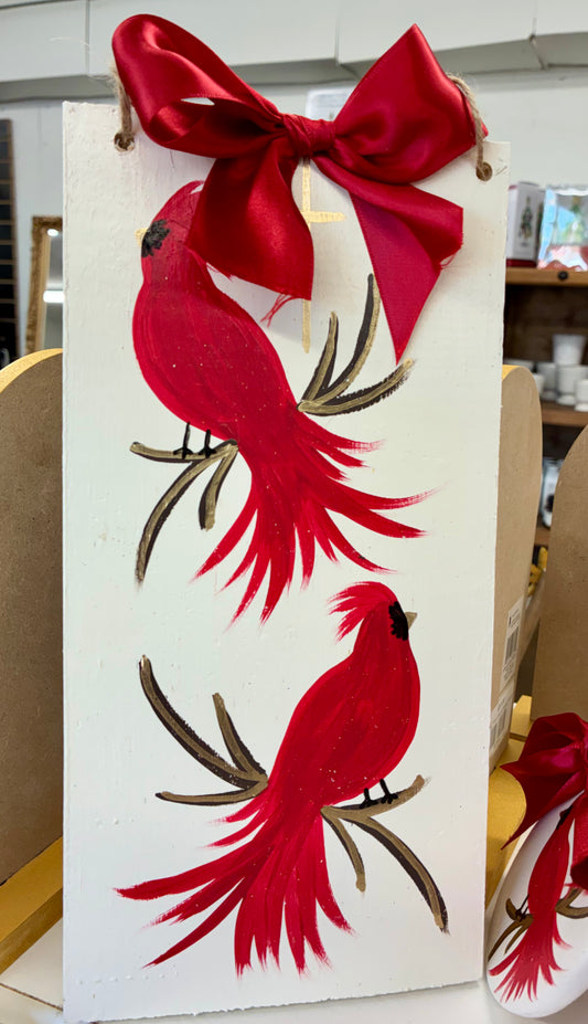 Hanging Double Cardinals (Naomi Maraist Art)