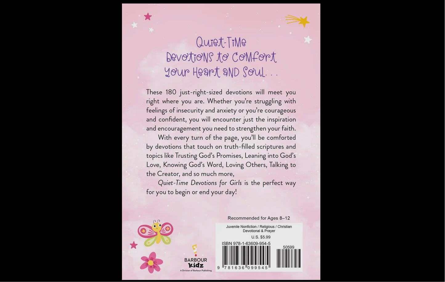 Quiet Time Devotions for Girls - 180 Days of Comforting Inspiration