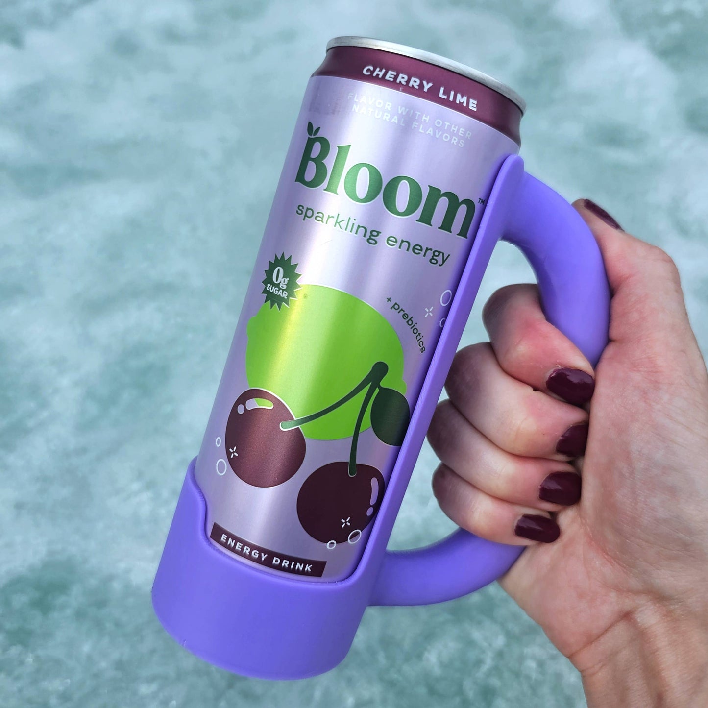 12 oz Slim Can Holder Handle Redbull, Alani Nu, White Claw: Purple