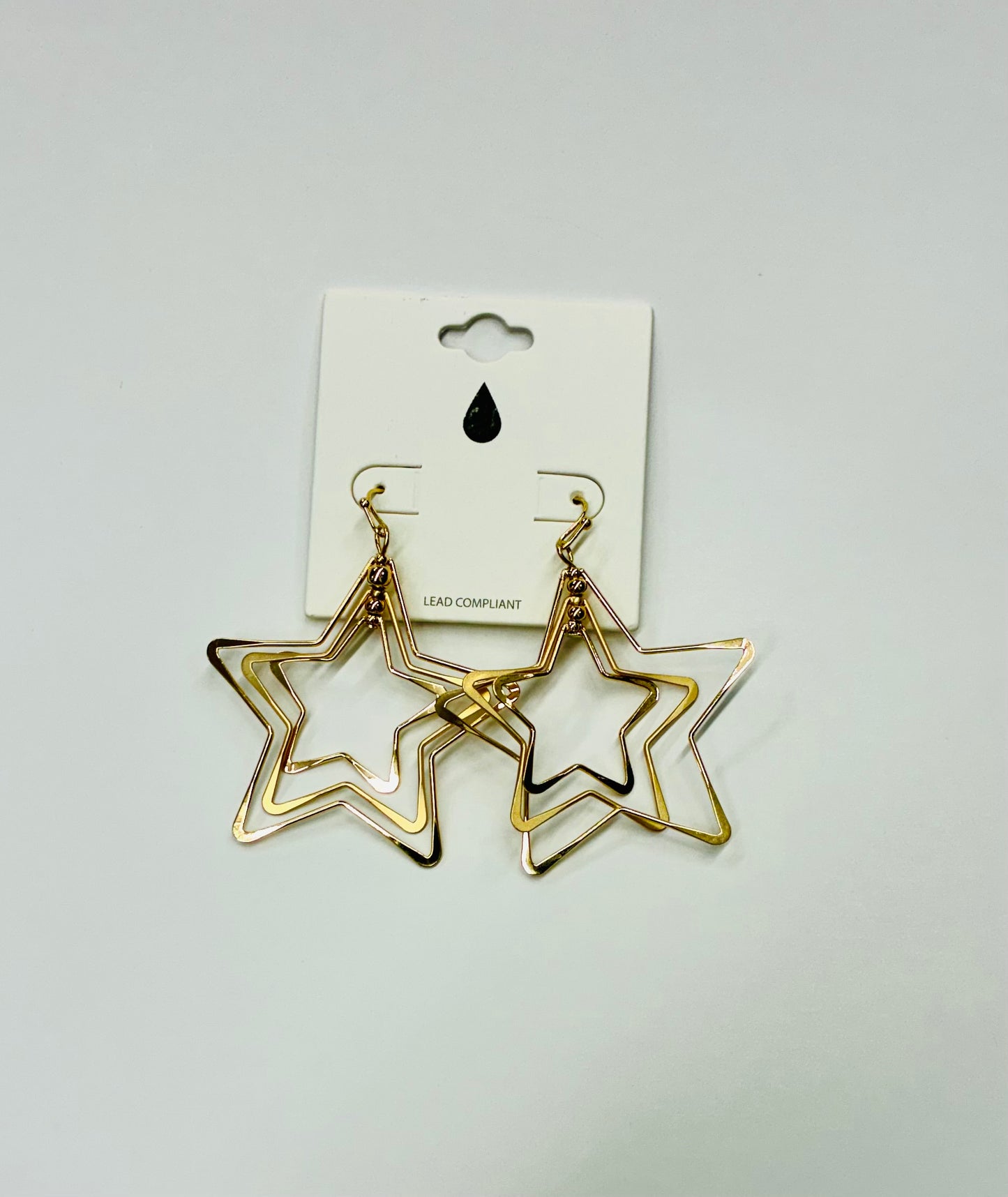 Layered Star Earrings (Silver or Gold)