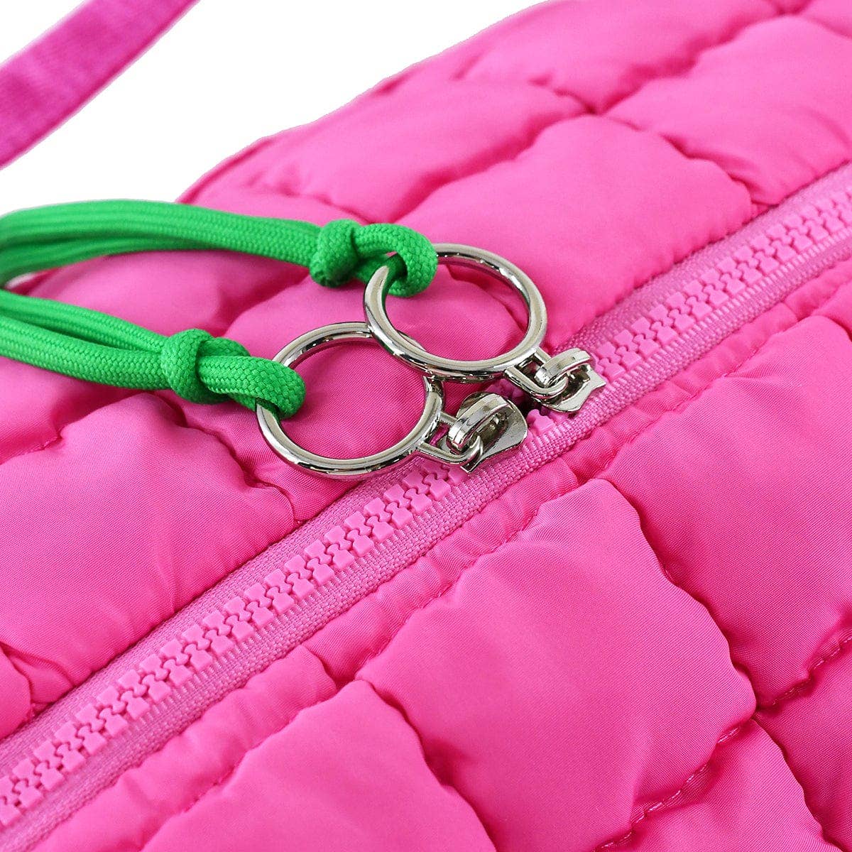 Quilted Puffer Weekender/Duffel Bag: Sage