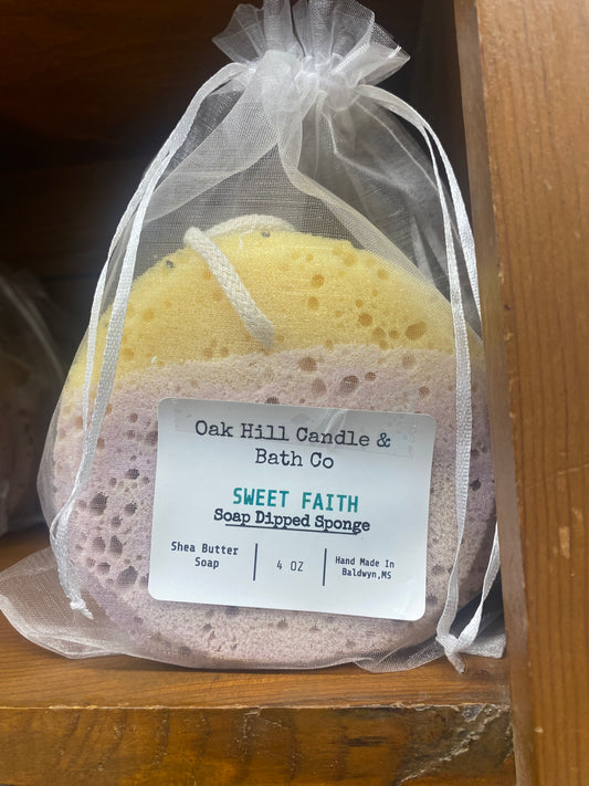 Loaded Soap Sponge 4oz Sweet Faith