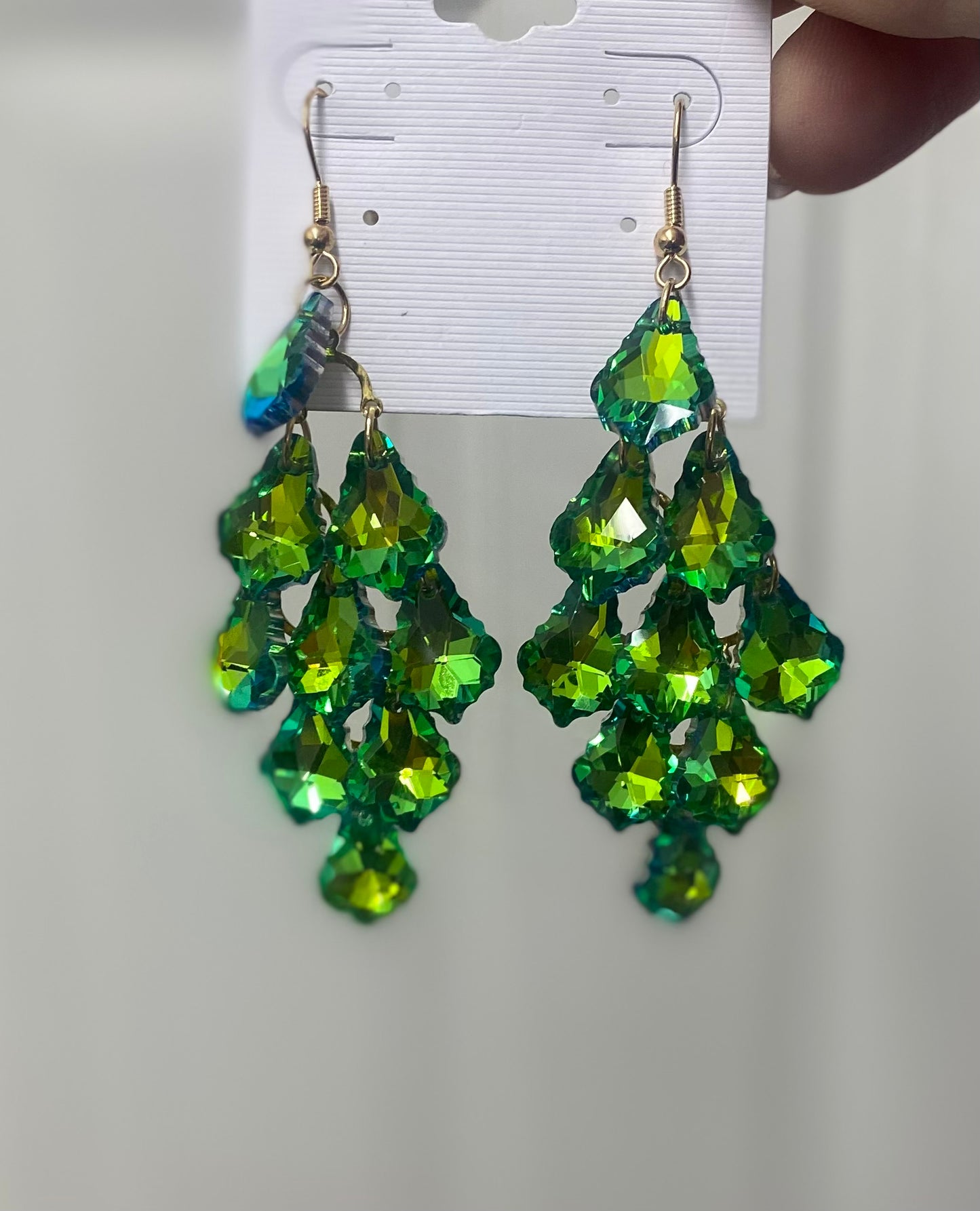 Divine Crystal Chandelier French Wire Earrings