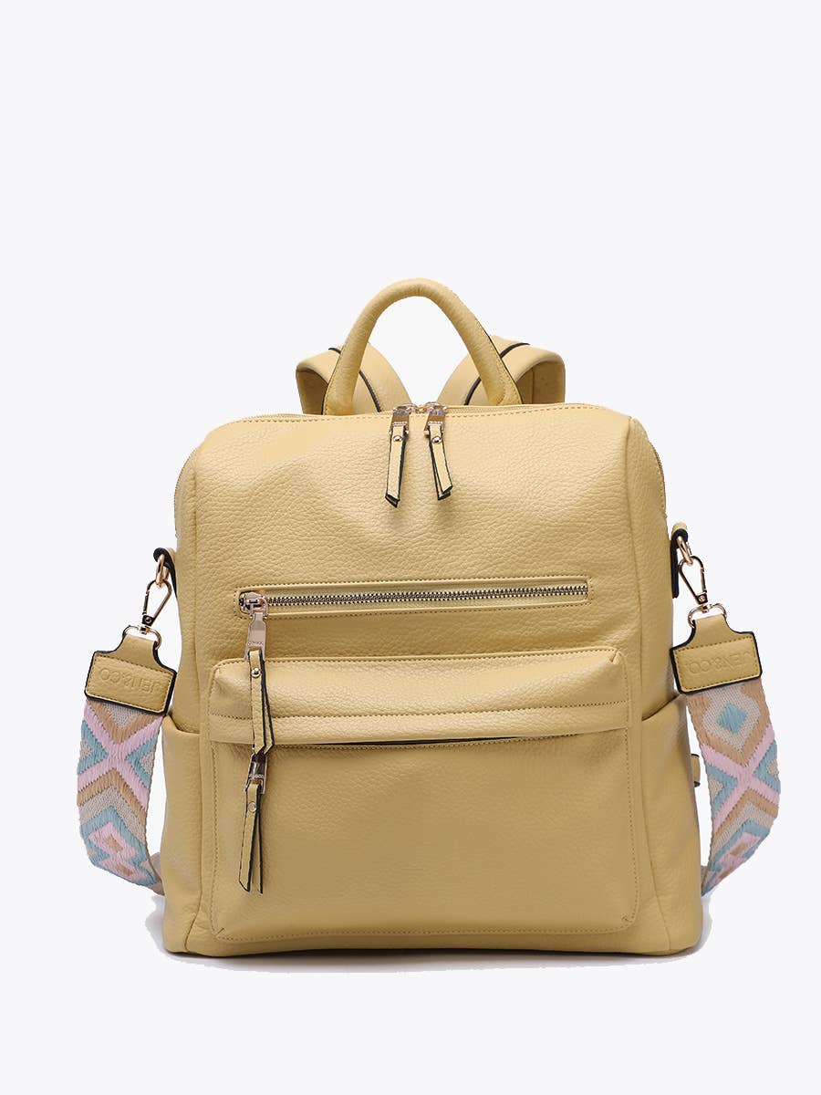 Amelia Convertible Backpack w/ Guitar Strap : Black