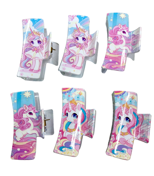 Kid’s Unicorn Hair Clips (random selection)