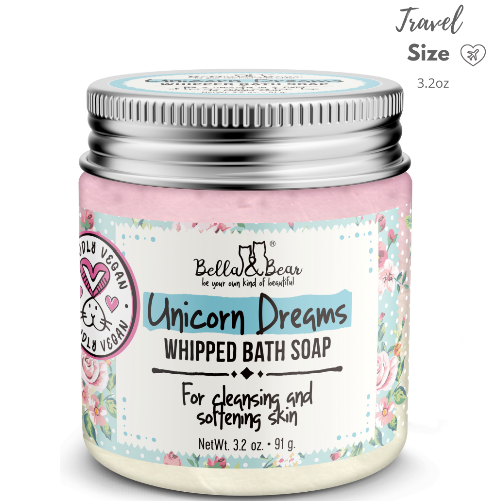 Unicorn Dreams Whipped Bath Soap | Shave Cream mini 3.2oz / Bella & Bear