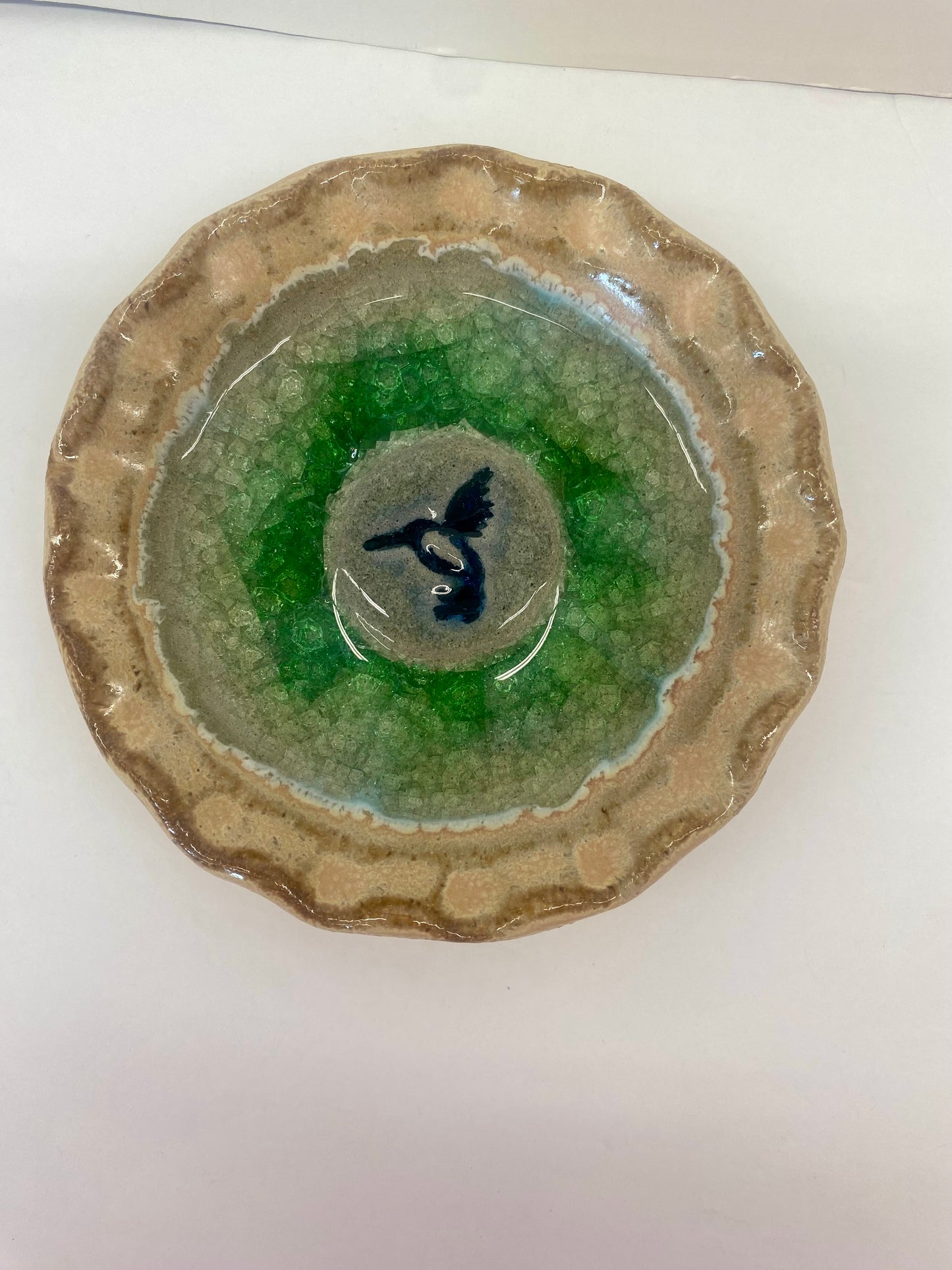 Down To Earth Pottery Hummingbird Dish - Icon Series