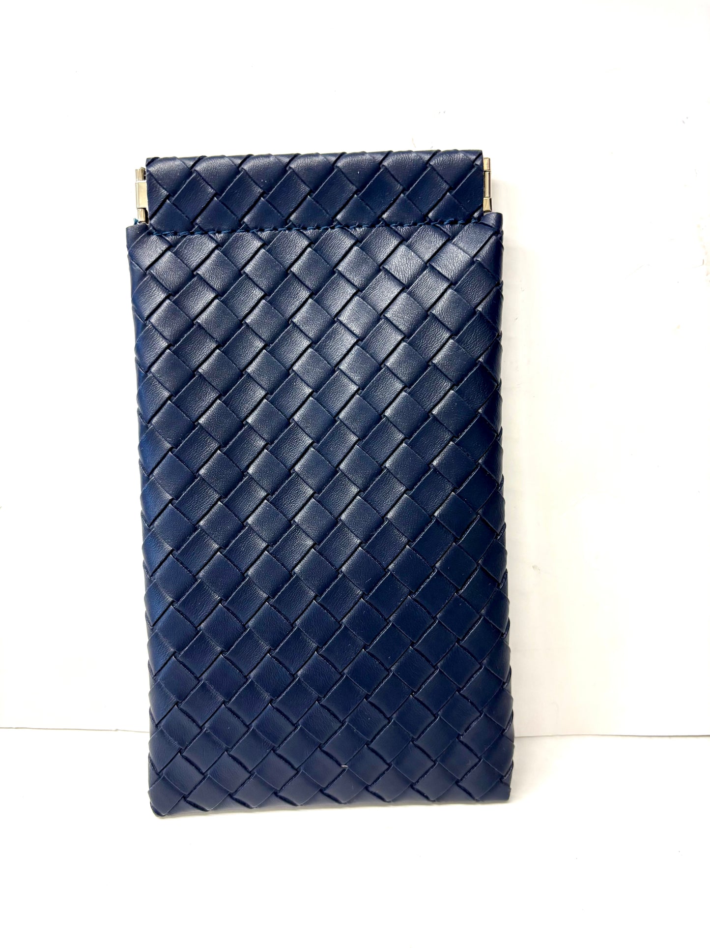 Faux Leather Weave Sunglasses Case Pouch/Phone Case Pouch