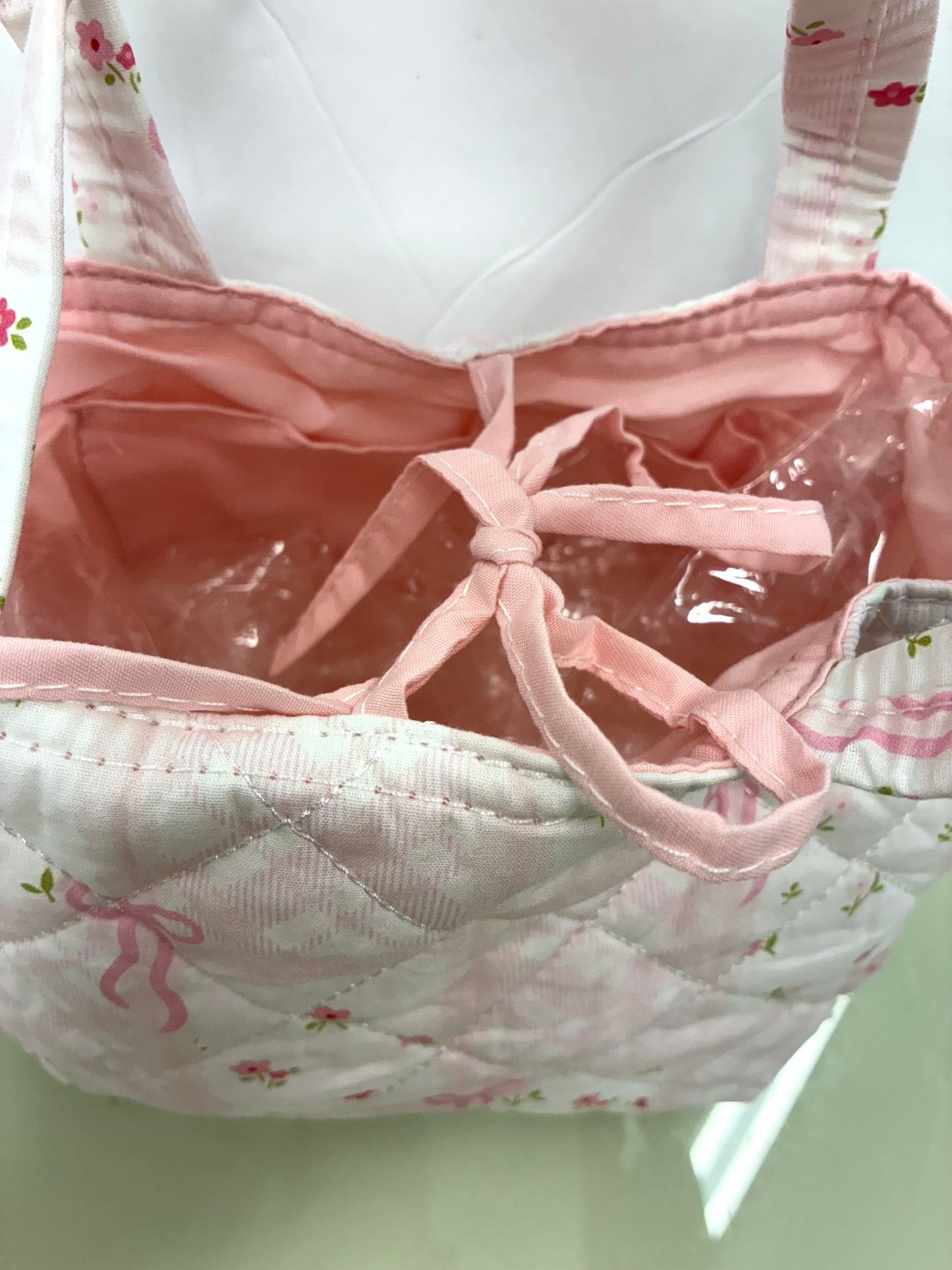 Small Quilted Tie Tote Bags
