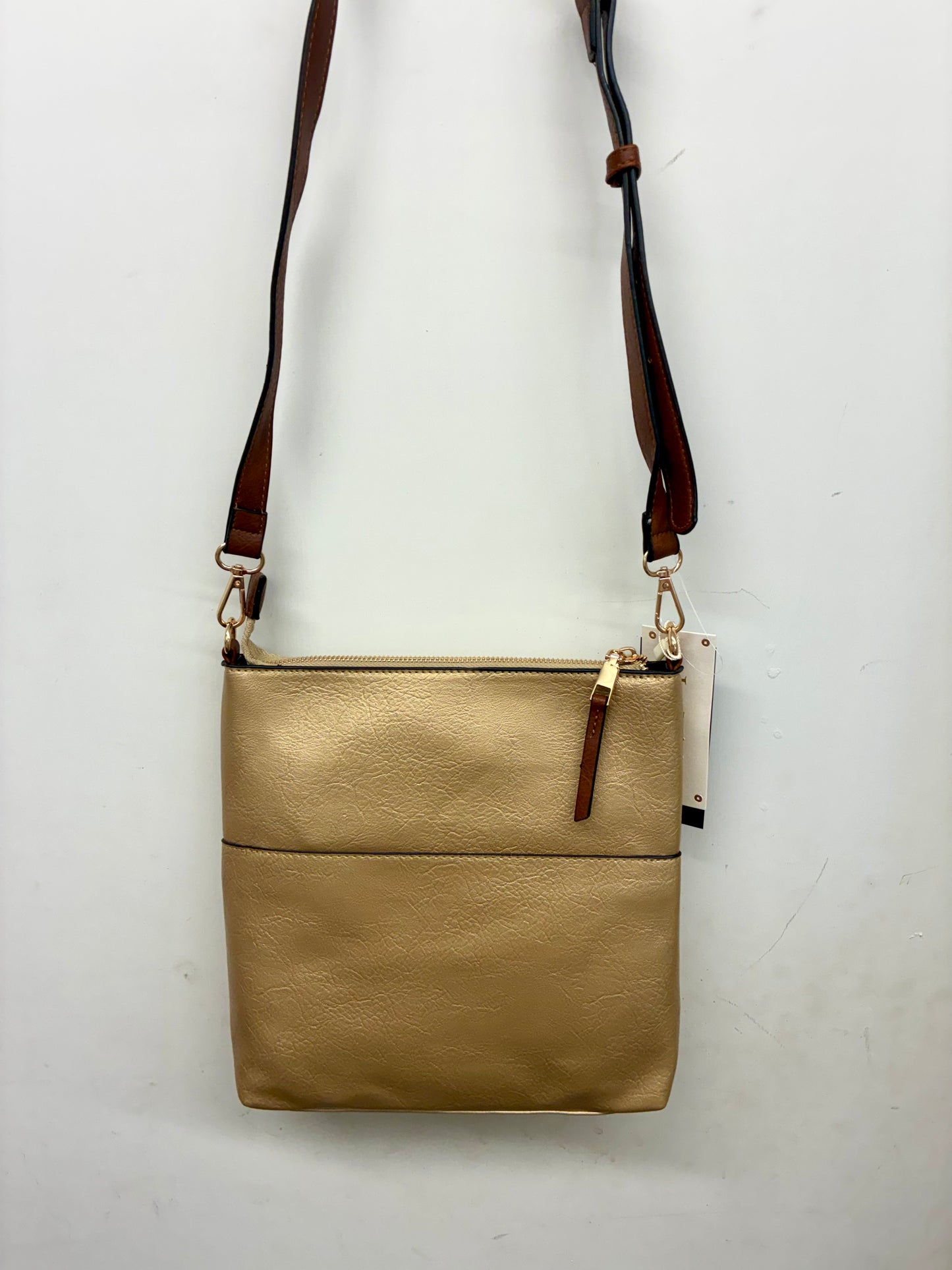 Elina Front Zip Crossbody Bag