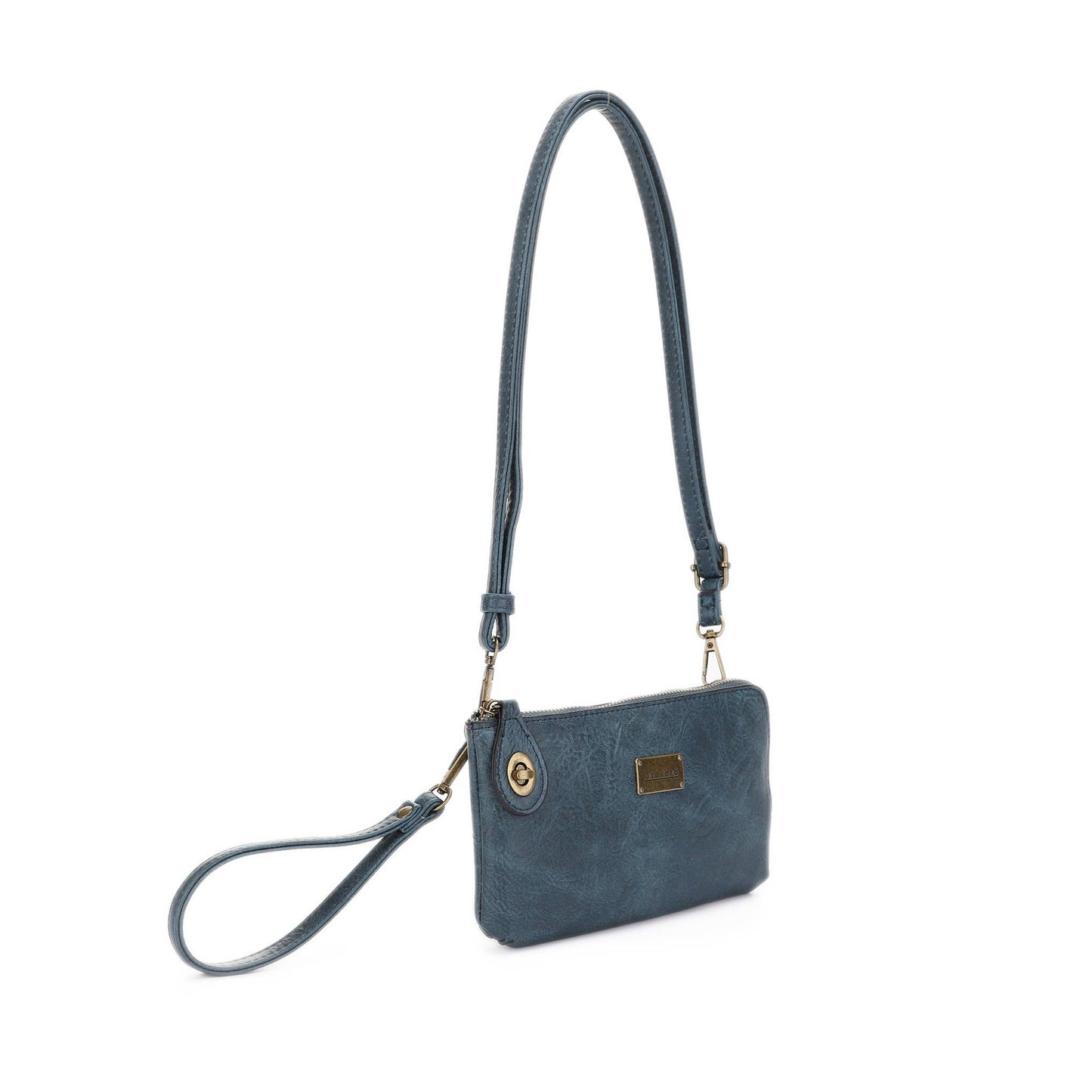 Tina 3307 cross-body, wallet, cell phone and wristlet: Dark Grey / Cross body