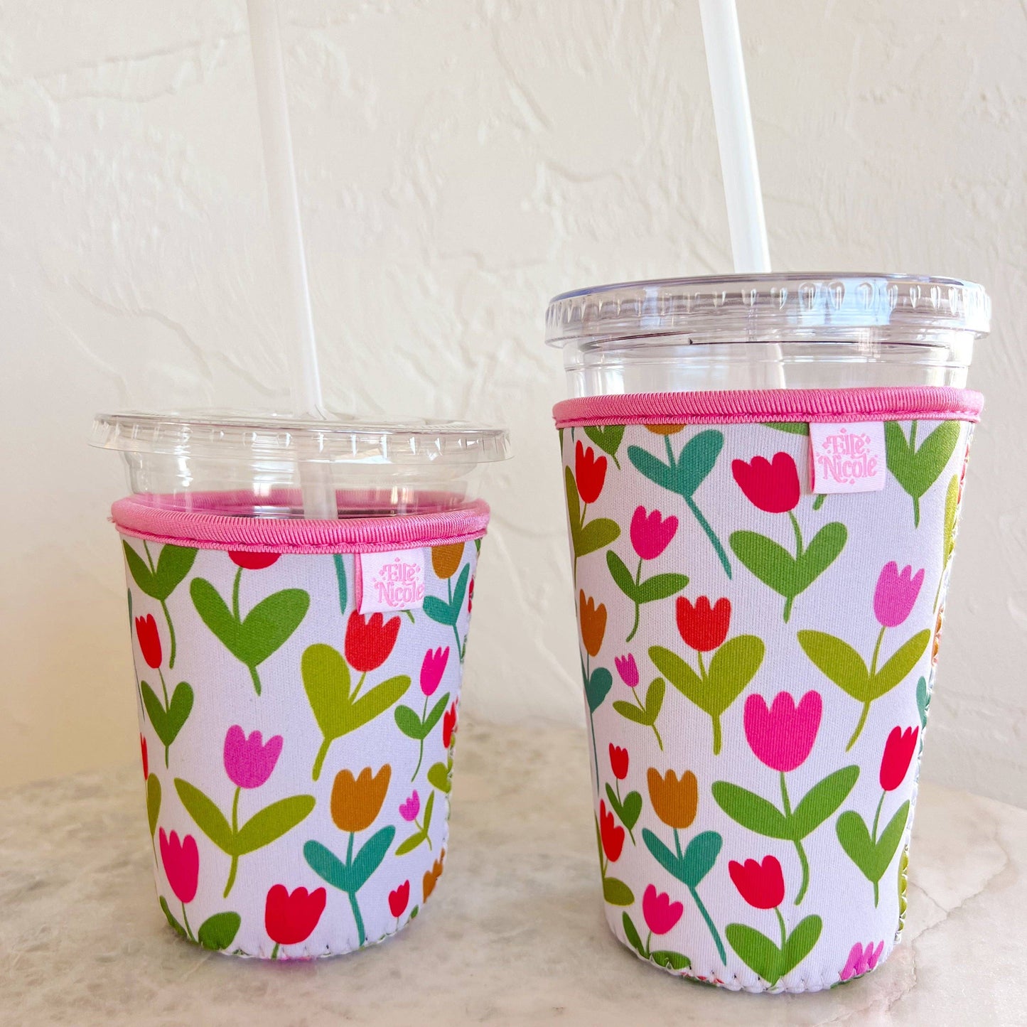 Coffee Cup Cover - Tulips - Iced Drink Sleeve: Large / 24oz