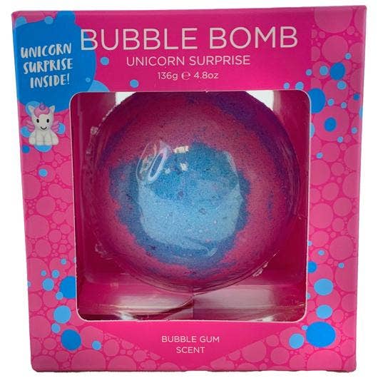 Unicorn Kids Bath Bombs Gift Set with Toys Inside – 1 Pack