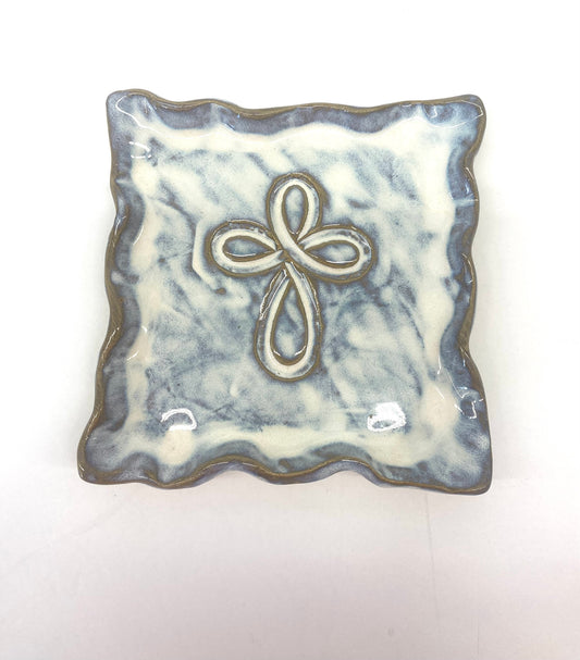 Tab Boren Pottery - Infinity Cross Tray