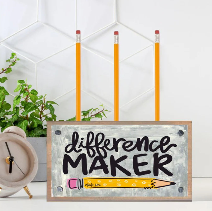 Difference Maker Pen & Pencil Holder / Baxter & Me