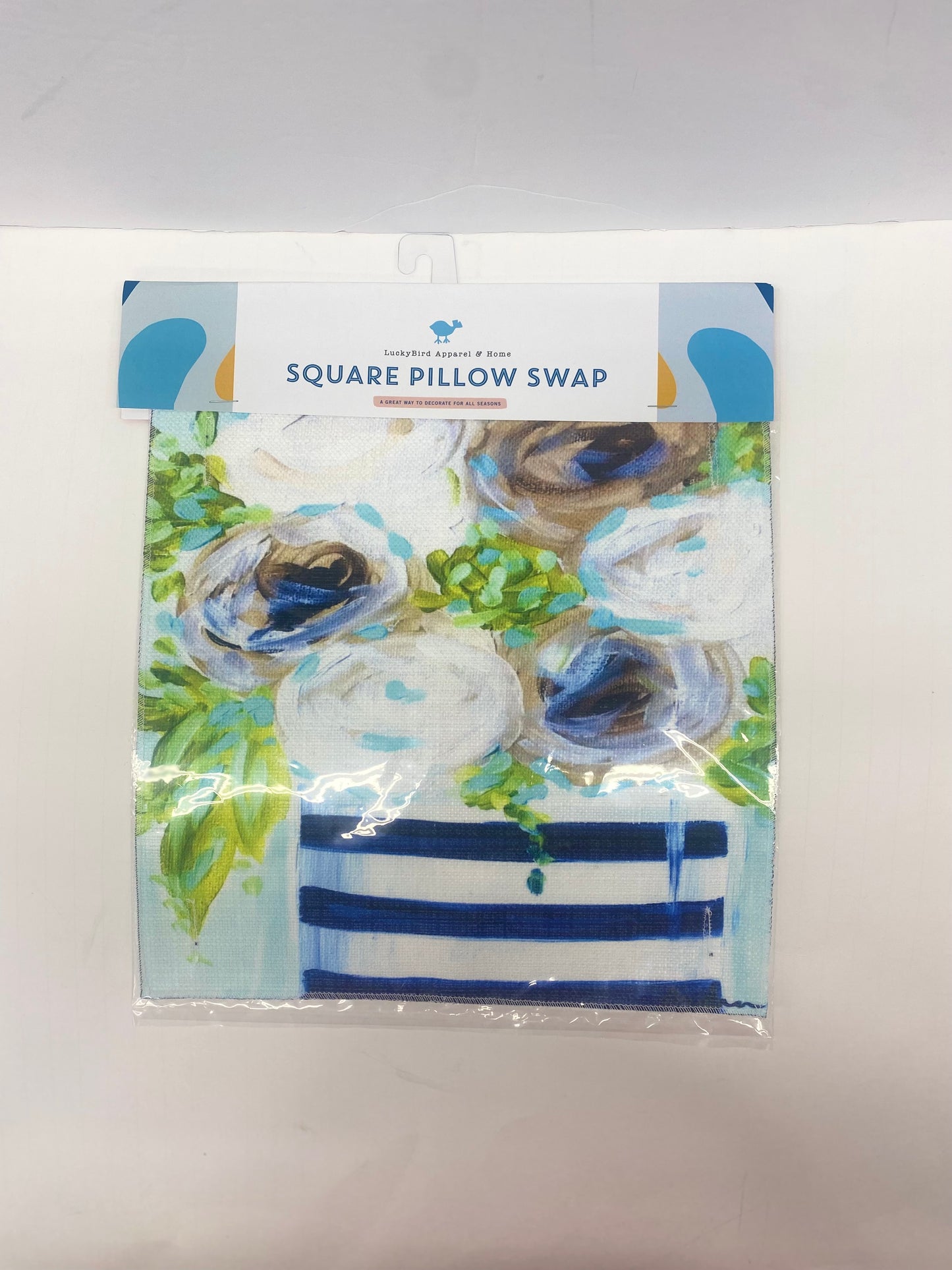 Lucky Bird Square Pillow Swaps for Button Pillows