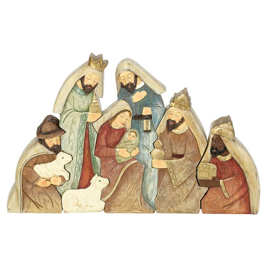 5 PIECE NESTED NATIVITY 6"H