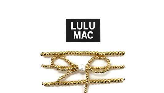 LULU MAC Bow & Pearl 3-Strand Bracelet Set