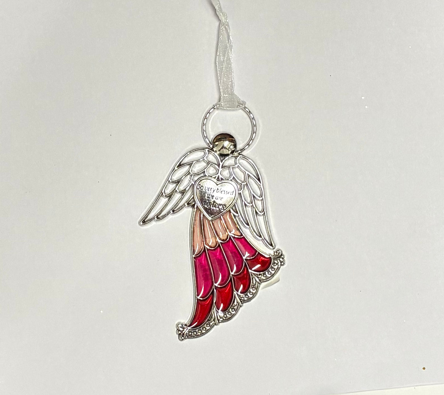 Ganz Stained Glass Miniature Angel Ornaments