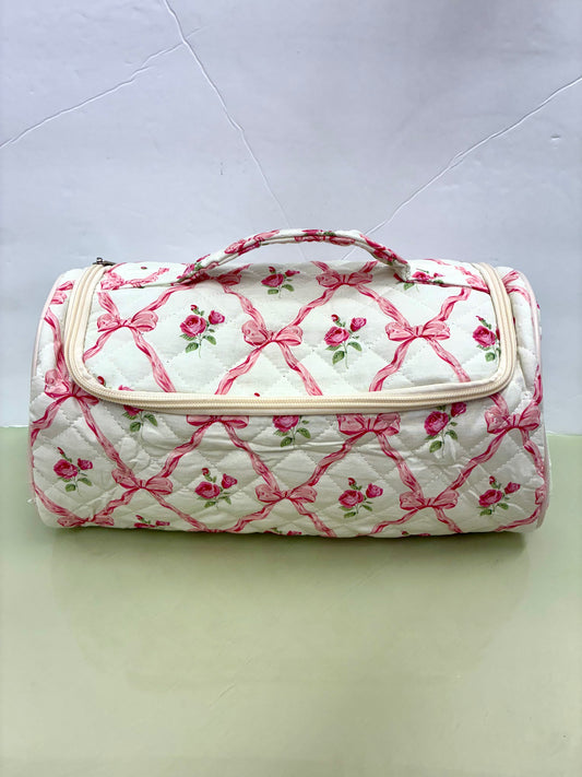 Quilted Makeup & Hair Tools Bag